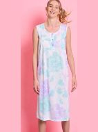 Εικόνα της Jeannette Lingerie Βαμβακερό  Καλοκαιρινό Γυναικείο Νυχτικό Ροζ 7819