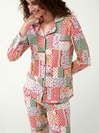 Εικόνα της Vamp Χειμερινή Γυναικεία Βαμβακερή Μπλούζα Πιτζάμας Green Barley 21372