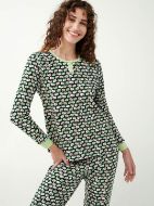 Εικόνα της Vamp Χειμερινό Γυναικείο Σετ Πιτζάμας Βαμβακερό Green Timber 21321