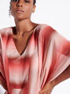 Εικόνα της Jeannette Κοραλί Maxi Καφτάνι Με Ασημοκλωστή.