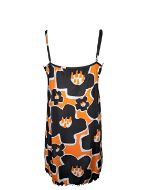 Εικόνα της Elite Μαύρο Εμπριμέ Νυχτικό Με Ραντάκι.