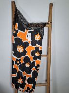 Εικόνα της Elite Μαύρο Εμπριμέ Νυχτικό Με Ραντάκι.