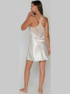 Εικόνα της Jeannette Εκρού σετ ρόμπα & σατέν νυχτικό.