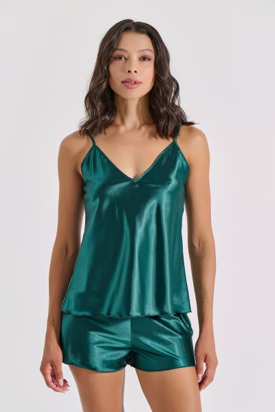 Εικόνα της Milena by Paris Χειμερινό Babydoll Σμαραγδί 004176-Σμαραγδί