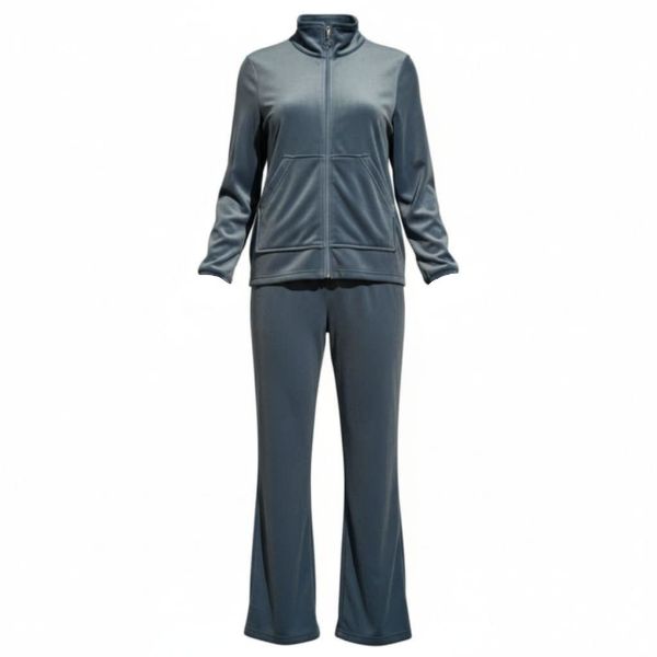 Εικόνα της Passion Βελούδινη Ελαστική Γυναικεία Φόρμα Σμαραγδί.