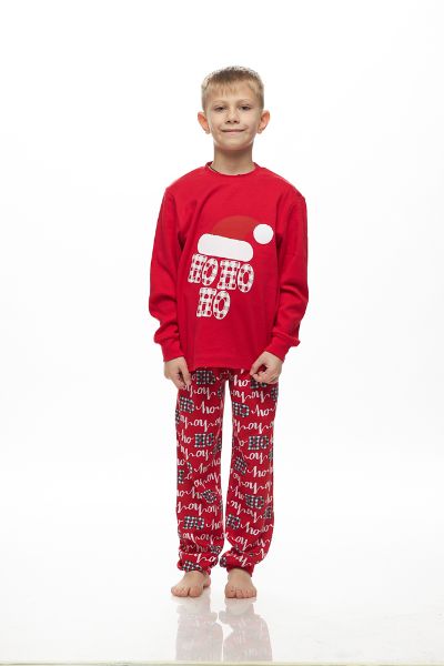 Εικόνα της Galaxy Παιδική Πιτζάμα Βαμβακερή Κόκκινο 201-25