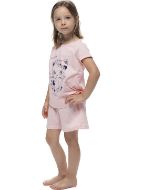 Εικόνα της Galaxy Παιδική Πιτζάμα Καλοκαιρινή Βαμβακερή Ροζ 309-24