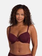 Εικόνα της 2Pack Dorina Lorena Bra Μπορντό/Μπεζ Με Μπανέλες & Ελαφριά Επένδυση.