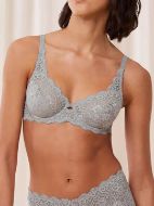 Εικόνα της Triumph Amourette WP Γκρι Σουτιέν Με Δαντέλα & Μπανέλες.