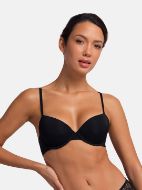 Εικόνα της 2Pack Dorina Lorena Bra Μαύρο/Κεραμιδί Με Μπανέλες & Ελαφριά Επένδυση.