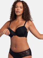 Εικόνα της 2Pack Dorina Lorena Bra Μαύρο/Κεραμιδί Με Μπανέλες & Ελαφριά Επένδυση.