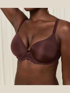 Εικόνα της Triumph Amourette Charm WHP01 Σοκολά σουτιέν με μπανέλα και ελαφριά επένδυση.