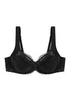 Εικόνα της Triumph Modern Lace + Cotton W02 Μαύρο Σουτιέν Με Μπανέλες 10213069-0004
