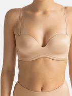 Εικόνα της Dorina Sublime Sculpt Bandeau Μπεζ Σουτιέν Strapless Χωρίς Μεταλλική Μπανέλα.