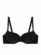 Εικόνα της Bestform Μαύρο σουτιέν με μπανέλα και ελαφριά επένδυση.