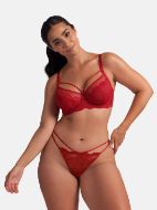 Εικόνα της Dorina Κόκκινο Σουτιέν Με Μπανέλες & Δαντέλα.