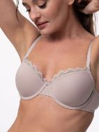 Εικόνα της 2 PACK DORINA CALI LIGHT PADDED DEMI 3/4 CUP, WITH WIRE IVORY/BEIGE.