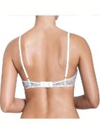 Εικόνα της sloggi Light Lace 2.0 P. Σουτιέν εκρού με μπλε δαντέλα.Χωρίς μπανέλα, με ελαφριά επένδυση. Ρυθμιζόμενες ράντες.