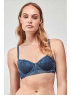 Εικόνα της Gisela μπλε σουτιέν με μπανέλες & ελαφριά επένδυση.