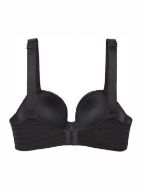 Εικόνα της Gisela Μαύρο με μπεζ ρίγα. Με μπανέλα και ελαφριά επένδυση.