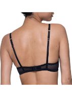 Εικόνα της Dorina Solana Demi σουτιέν μαύρο με μπανέλα και ενίσχυση.