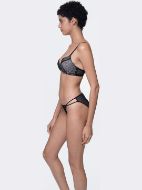 Εικόνα της Dorina Solana Demi σουτιέν μαύρο με μπανέλα και ενίσχυση.