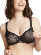 Εικόνα της Bestform Μαύρο/μπεζ σουτιέν με μπανέλα, χωρίς επένδυση, με ανατομικές ράντες.