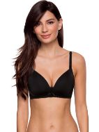 Εικόνα της May Nursing Bra. Μαύρο σουτιέν θηλασμού με ελαφριά επένδυση, χωρίς μπανέλα.