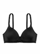 Εικόνα της May Nursing Bra. Μαύρο σουτιέν θηλασμού με ελαφριά επένδυση, χωρίς μπανέλα.