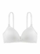 Εικόνα της Dorina May Naursing Bra. Λευκό σουτιέν θηλασμού με ελαφριά επένδυση, χωρίς μπανέλα.