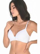 Εικόνα της Dorina May Naursing Bra. Λευκό σουτιέν θηλασμού με ελαφριά επένδυση, χωρίς μπανέλα.