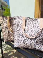 Εικόνα της Noidinotte Nude Λεοπάρ Υφασμάτινη Τσάντα Θαλάσσης.