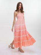 Εικόνα της Ble Resort Collection Αμάνικο Μακρύ Φόρεμα Ροδακινί.