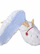 Εικόνα της Noidinotte Εκρού Γυναικείες Παντόφλες Fleece Τάρανδος.