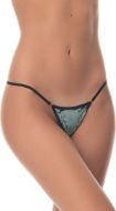 Εικόνα της Milena λαδί micro g-string βελούδο με δαντέλα πίσω.