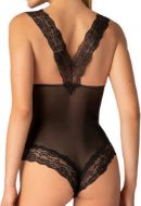 Εικόνα της Milena Paris μαύρο κορμάκι με δαντέλα.