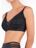 Εικόνα της Gisela Μαύρο Σουτιέν Χωρίς Μπανέλες Με Ελαφριά Επένδυση.