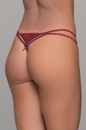 Εικόνα της Milena by Paris Γυναικείο Sexy String Μπορντό 006915-Μπορντό