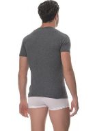 Εικόνα της Lido Underwear Ανδρική Φανέλα Κοντομάνικη σε Γκρι Χρώμα 450-ΑΝ