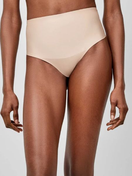 Εικόνα της Gisela Μπεζ Ελαφρύ Λαστέξ High Thong.