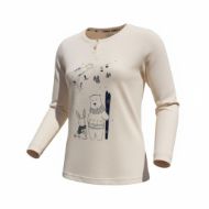 Εικόνα της Noidinotte Εκρού/Μπλε Καρό Βαμβακερή Γυναικεία Πιτζάμα.