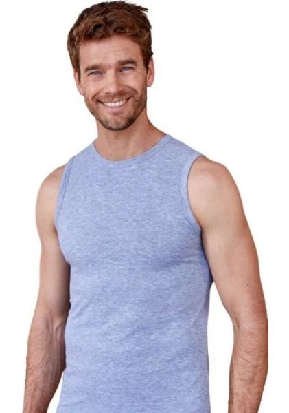 Εικόνα της Berrak Γκρι Αμάνικη Ανδρική Φανέλα 95% Cotton. ( Κωδ.: 1026)