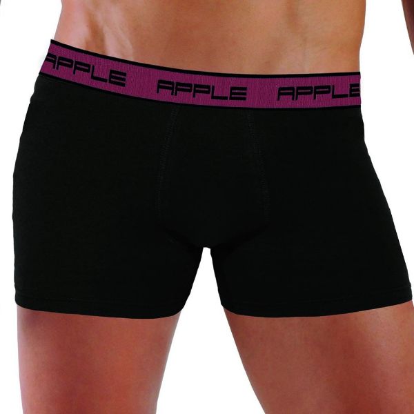 Εικόνα της Apple Boxer 0110306 Ανδρικό Μποξεράκι Μαύρο/μπορντό APP-0110306