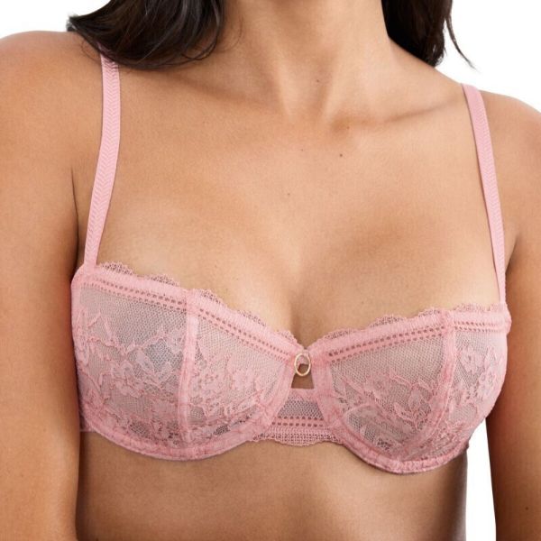 Εικόνα της Triumph Comfort Allure WH Ροζ Balconette Σουτιέν Με Μπανέλες.