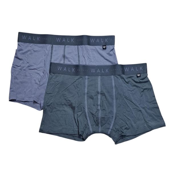 Εικόνα της 2Pack Walk Bamboo Boxer Ραφ/Ανθρακί Με Εξωτερικά Λάστιχα.