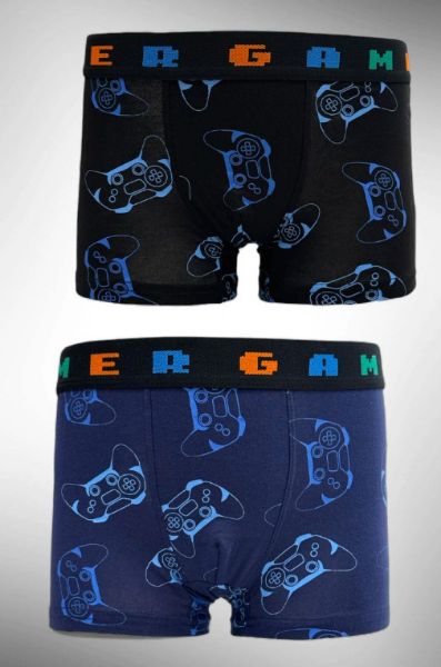 Εικόνα της 2Pack Ider Boxer Παιδικά Με Σχέδιο Μπλε/Μαύρο.