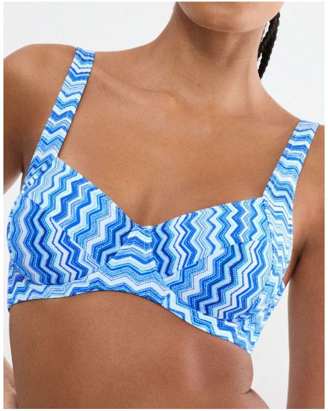 Εικόνα της Triumph Mix & Match Summer W pt Bikini Top Γαλάζιο Με Μπανέλες.