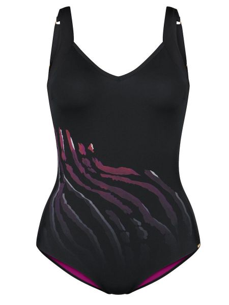 Εικόνα της Triumph Summer Wild OP Ολόσωμο Μαύρο Μαγιό Με Cups.