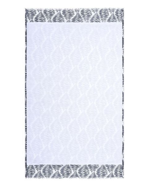 Εικόνα της Ble Resort Collection Πετσέτα Θαλάσσης Διπλής Όψεως Μαύρη/Λευκή 100X180.