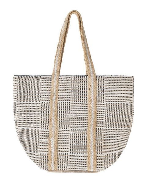 Εικόνα της Ble Resort Collection Μπεζ/Μαύρη 31X40X31.